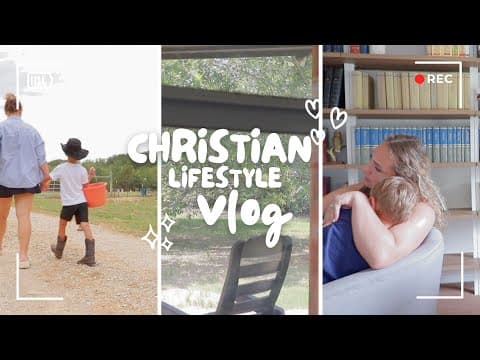 Day in the life living for Jesus: anxiety, parenting, gardening.... a that Christian girl vlog