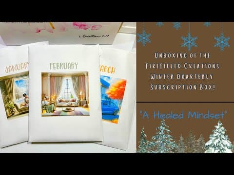Unboxing of FireFilled Creations Winter Quarterly Subscription Box @firefilledcreations