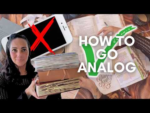 NO TECH BIBLE STUDY | How To Analog Bible study with physical books.
