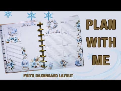 PLAN WITH ME | FAITH DASHBOARD | #faithplanner #happyplanner