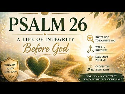Journey Through the Psalms| Chapter 26| #psalms #bible #biblestudy
