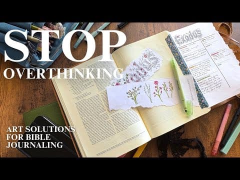 Create Art For Your Bible Without Stressing Out | BIBLE JOURNALING and BIBLE STUDY