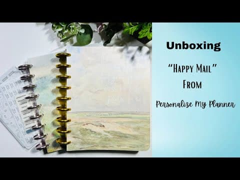 Unboxing A Beautiful Faith Planner From Personalize My Planner