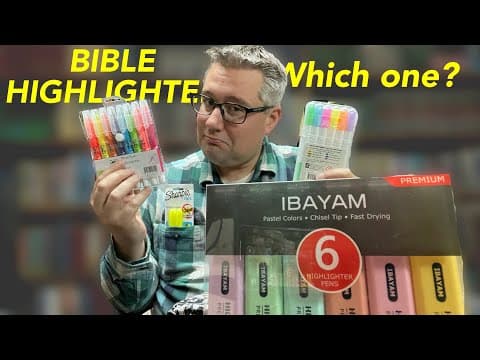 Ultimate TEST: I bought these, so you only have to buy one. Bible Highlighter Set comparison