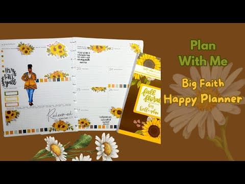 Plan With Me| Big Faith Happy Planner | #plannercommunity #plannerlayout