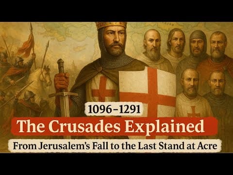 1096–1291: The Crusades Explained – From Jerusalem’s Fall to the Last Stand at Acre