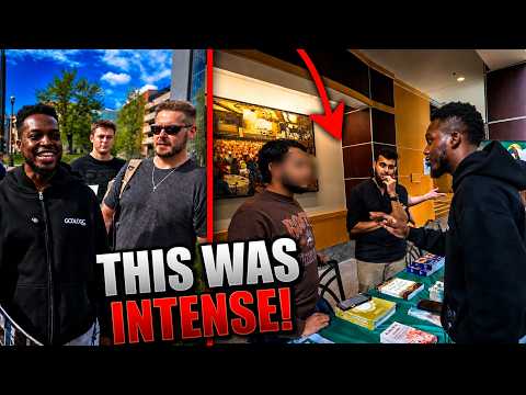 INTENSE! GodLogic CRASHES Dawah Booth At Ohio State University!