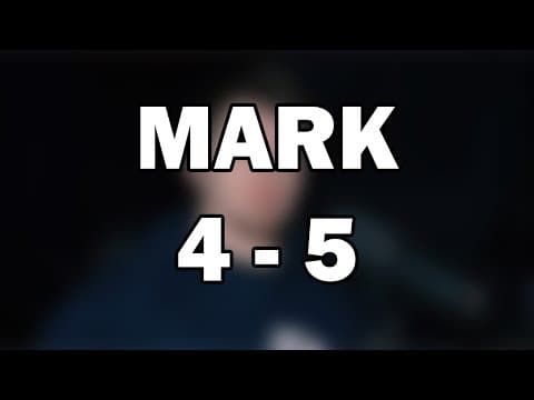 Mark 4–5 | Power Over Storms, Spirits, and Sickness