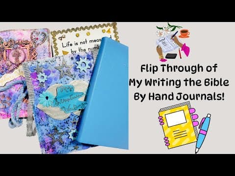 Flip Through of My Writing the Bible by Hand Journals #writingthebiblebyhand #scripturewriting
