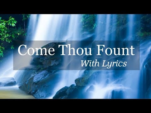 Come Thou Fount of Every Blessing - Instrumental Guitar with Lyrics