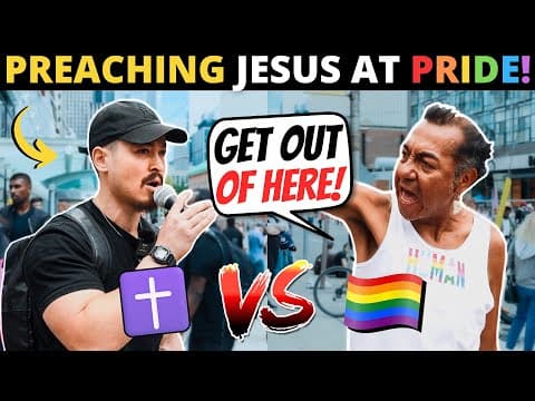 PREACHING JESUS AT LGBTQ PRIDE PARADE! (This Was Insane...)