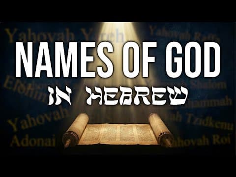 Names of God in Hebrew (with Bible Verses + Subtitles)