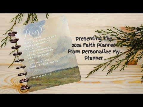 The New 2026 Faith Planner by @PersonalizeMyPlanner 