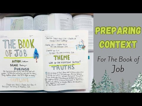 My Context Notes For the Book of Job | #biblestudy #bible #biblequotes
