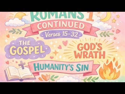 The Book of Romans| Chapter One| Verses 16-32| #biblestudyseries #bible #thebookofromans