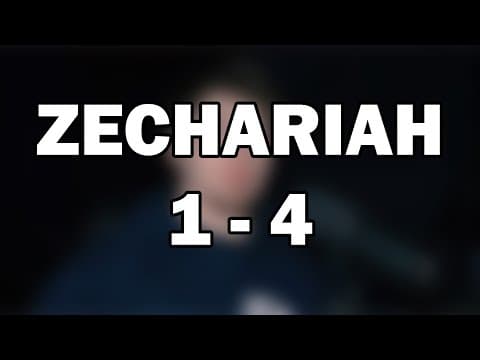 Zechariah 1–4 | Visions of Restoration