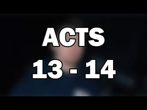 Acts 13–14 | Paul’s First Missionary Journey