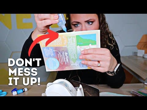How I Tape/Glue Bible Notes into my Journaling Bible