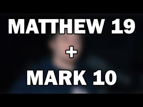 Matthew 19; Mark 10 | The Cost and Reward of Following Christ