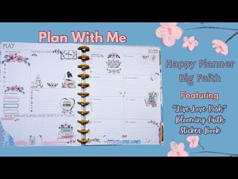 Plan With Me| Big Faith Happy Planner| featuring Live Love Posh