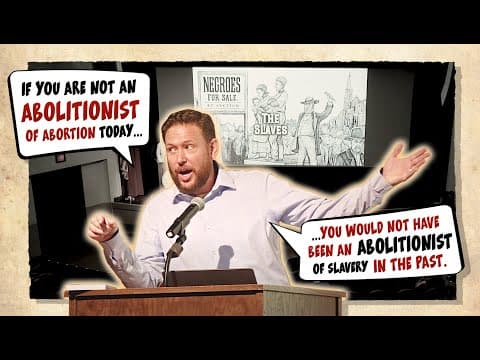 The Abolitionists of Slavery & the Abolitionists of Abortion; Same Worldview, Similar Opponents