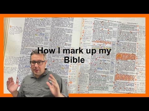 My color coding and marking system for my Bible
