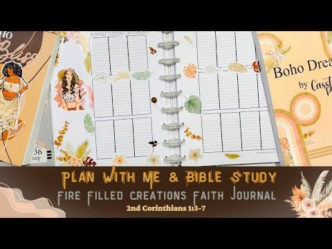 Plan With Me & Bible Study| 2nd Corinthians 1:3-7| #planwithme #biblestudy #plannercommunity