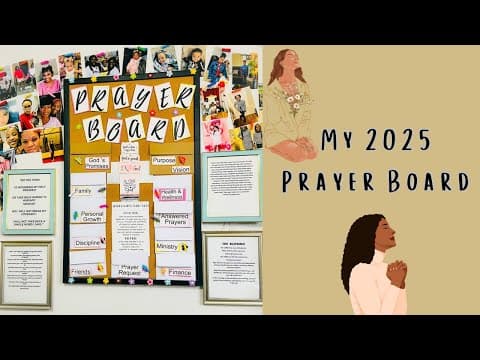 My 2025 Prayer Board & Wall #prayerboard #visionboard #prayerwall #prayerjournal #2025goals