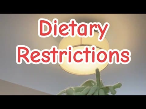Dietary Restrictions 