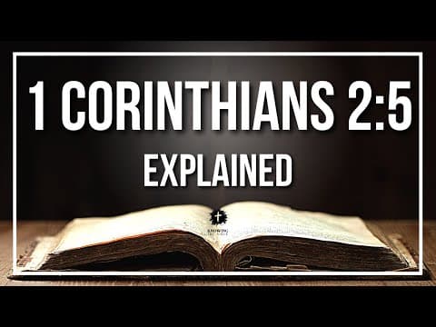 1 CORINTHIANS 2:5 Explained | 1 CORINTHIANS 2:5 Meaning According to the Bible [KJV]