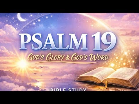 Journey Through the Psalms | Psalm 19| 2 Ways God Speaks! #biblestudy #psalms