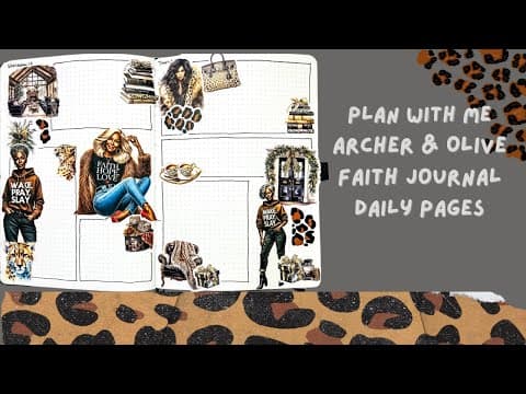Plan With Me| My A&O Faith Journal Daily Pages| #faithjournal #archerandolive