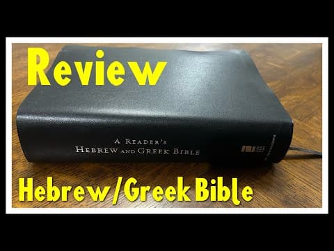 Review: A Reader’s Hebrew and Greek Bible