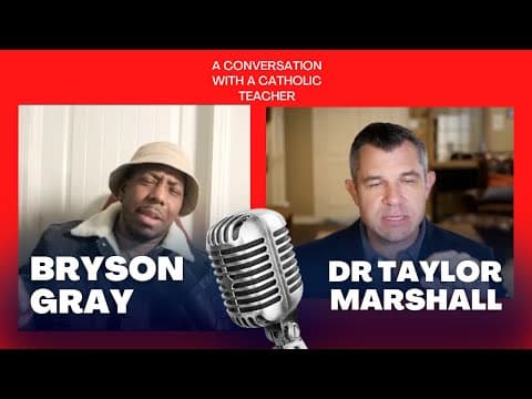 I had a conversation with Catholic Teacher @DrTaylorMarshall
