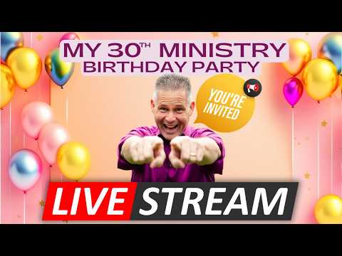 My Ministry Turns 30 TODAY! (Livestream with Giveaways)