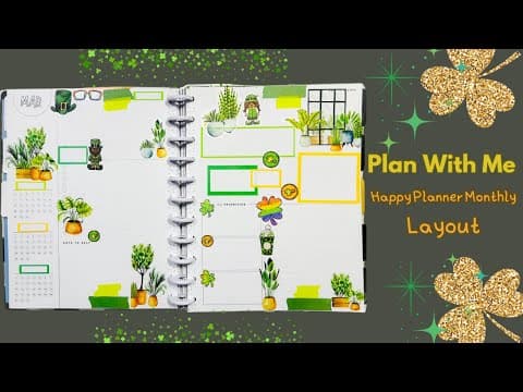 Plan With Me| Happy Planner Monthly Layout| Bible Study Planner| #planwithme