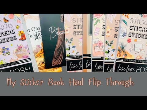My Sticker Book Haul Flip Through #plannerstickers #plannercommunity
