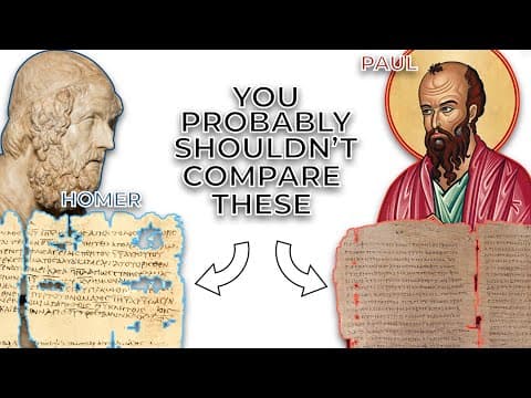 You should stop comparing the New Testament to other ancient documents