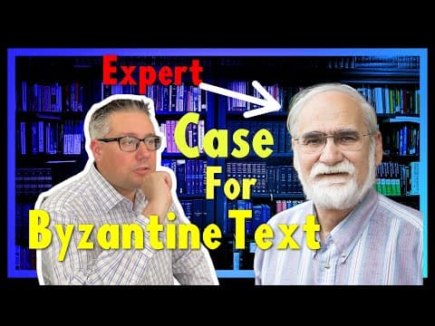 Why this EXPERT changed his mind! Byzantine Priority: Interview with Dr. Maurice Robinson.