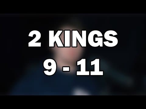2 Kings 9–11 | Judgment on Ahab’s House and Athaliah’s Fall