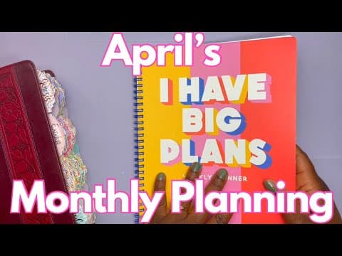 April’s Monthly Planning : Happy Resurrection Sunday 🙌🏾🌟