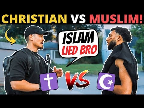 MUSLIMS CONFRONT STREET PREACHER! (He Was Not Happy...)