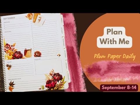 Plan With Me| Plum Paper Daily| #plannercommunity #plannerlayout 
