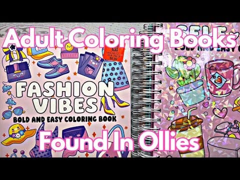 Adult Coloring Books Found In Ollies 😮