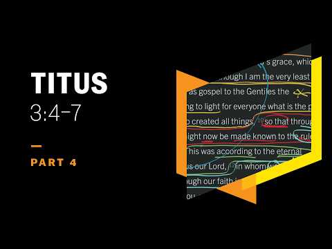 Why Can’t Our Good Works Save Us? Titus 3:4–7, Part 4
