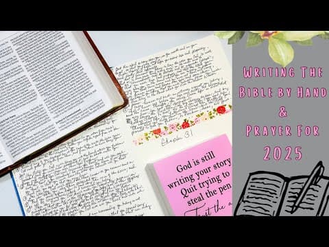 Writing The Bible by Hand | Prayer For 2025 | #writingthebiblebyhand #writingscripture