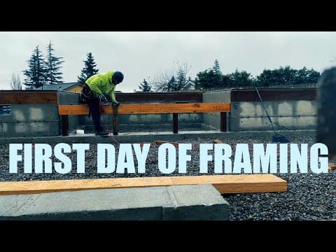 First Day Of Framing