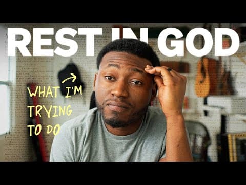 How to find rest in God.