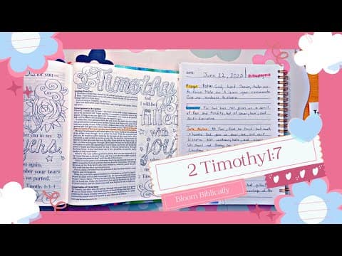 P.E.T.A.L.S Bible Study Method: 2 Timothy 1:7