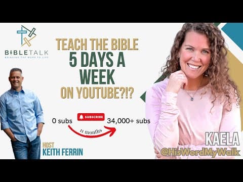 What If You Taught the Bible on YouTube 5 Days EVERY Week?! (BibleTalk with @hiswordmywalk )